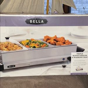 Triple Buffet Server & Warming Tray